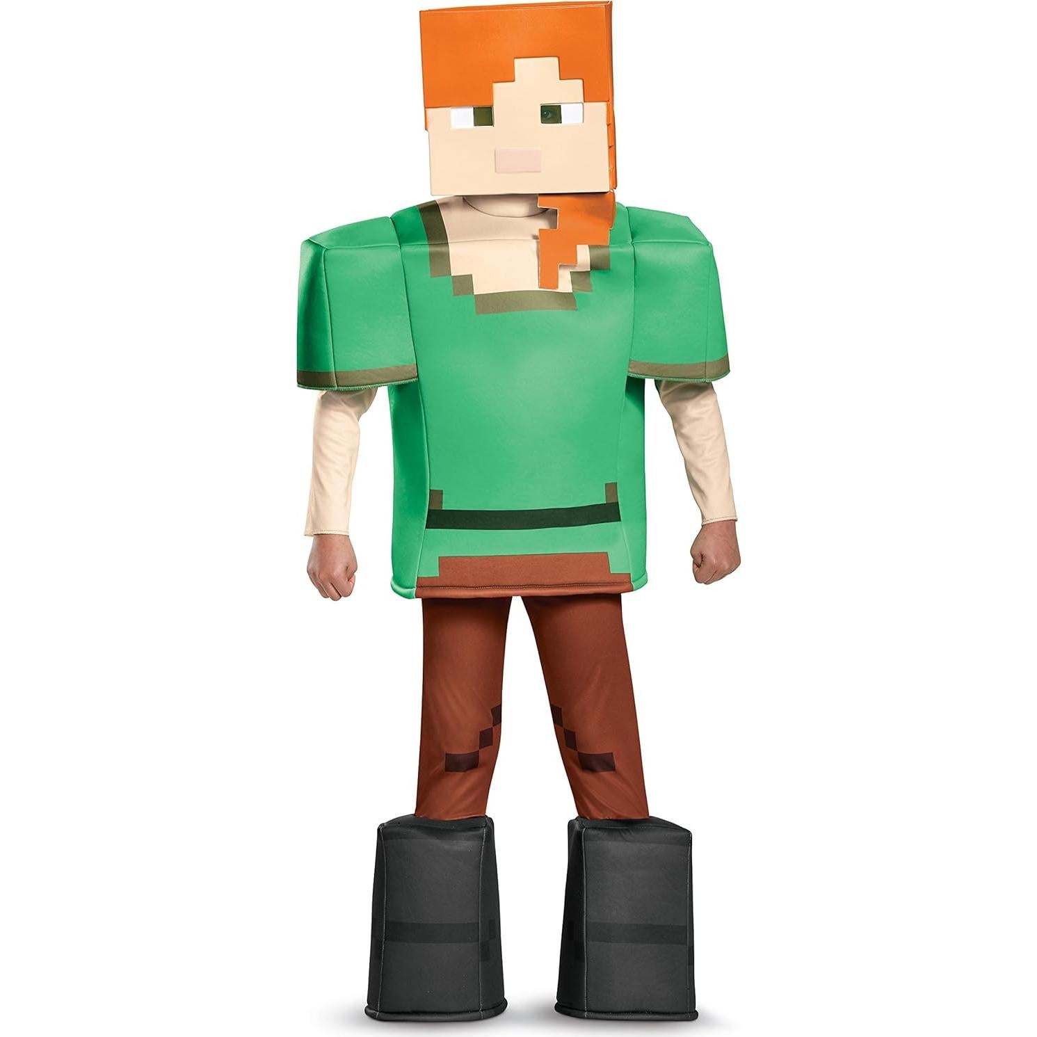 Disfraz de Alex Minecraft - Multicolor - Talla Grande (10-12 años)