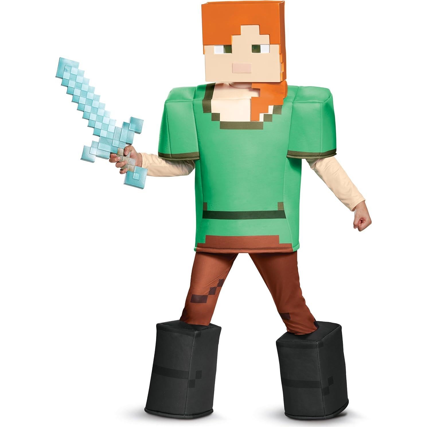 Disfraz de Alex Minecraft - Multicolor - Talla Grande (10-12 años)