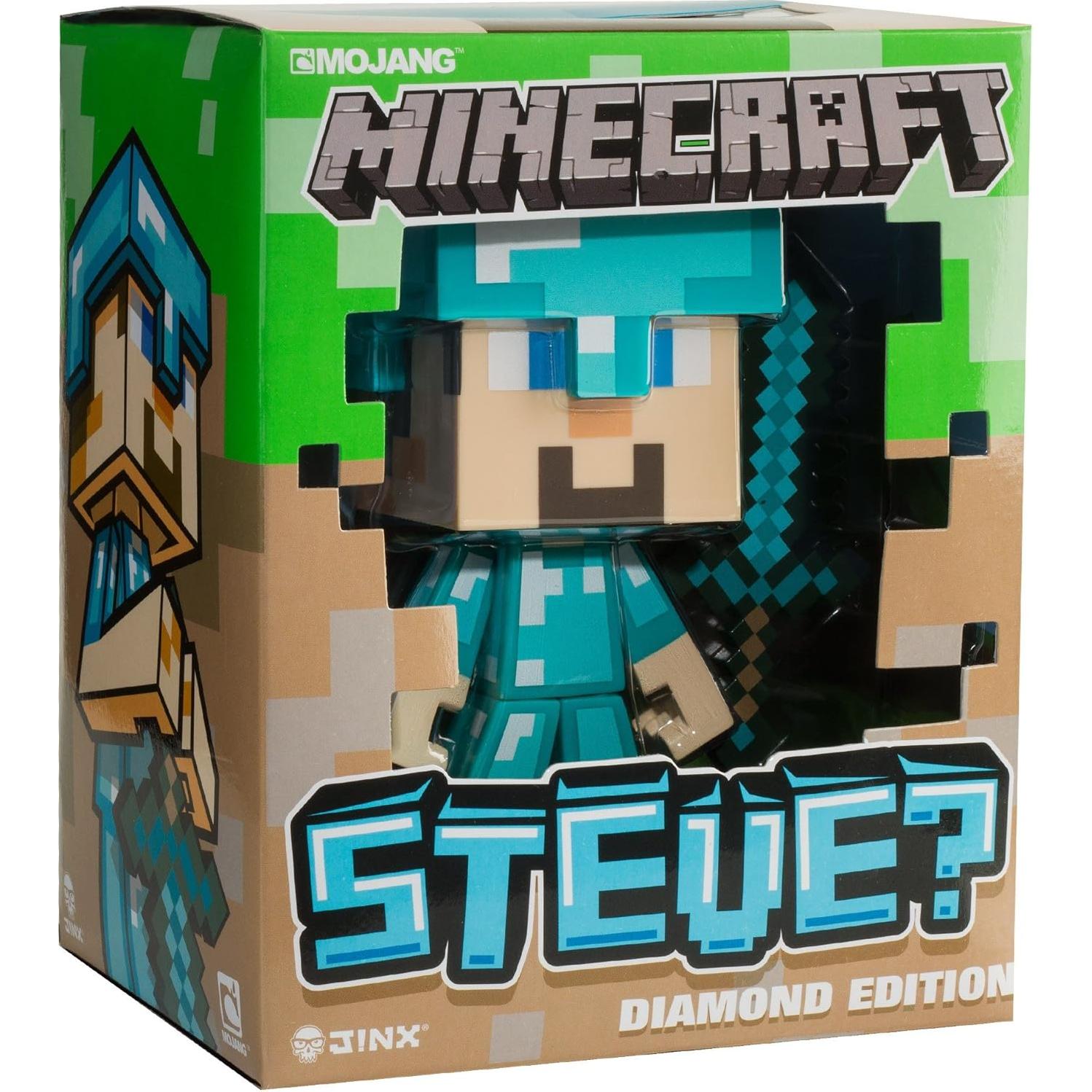 Figura de Vinilo Steve Diamante Minecraft 15.24 cm