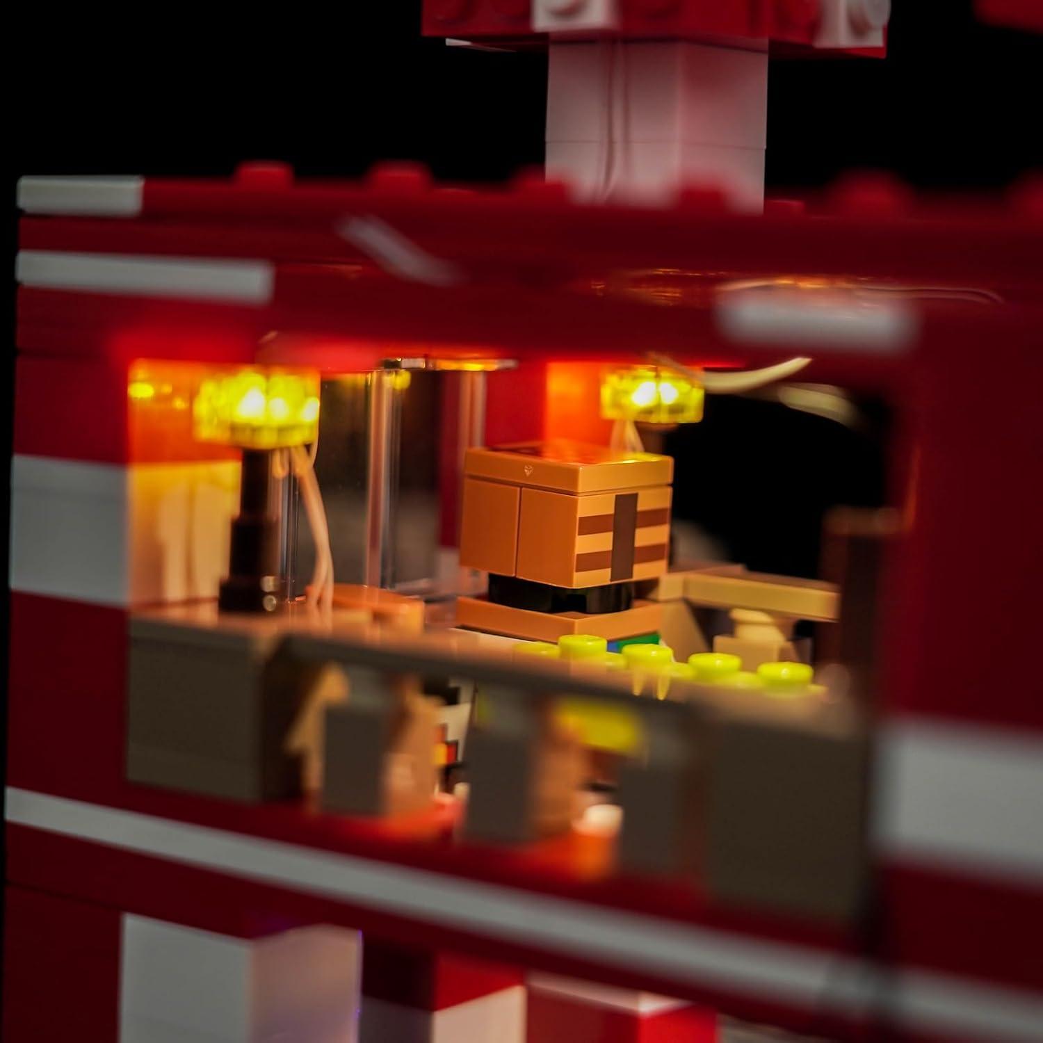 Kit de Luz LED Hilighting para Lego La Casa Mooshroom