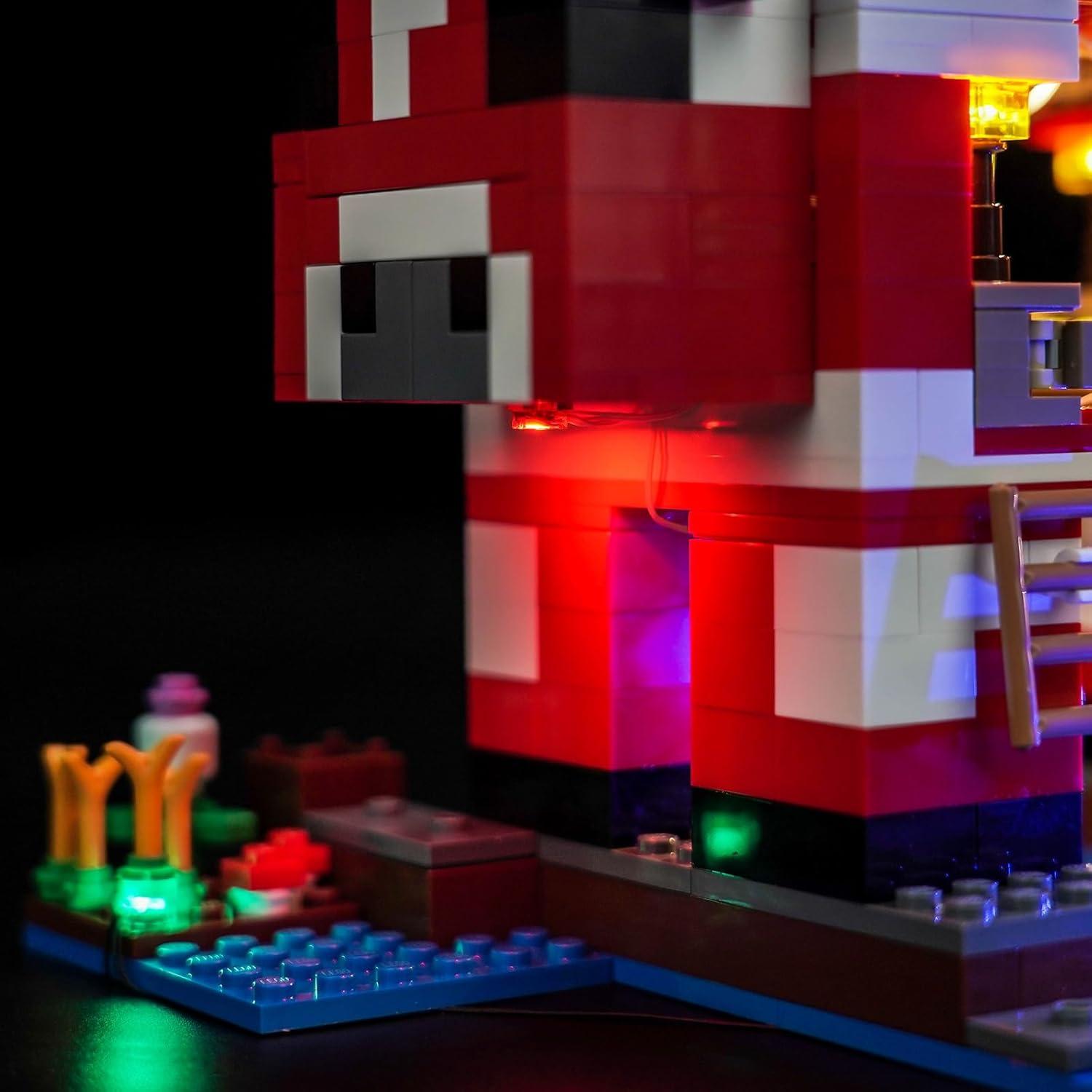 Kit de Luz LED Hilighting para Lego La Casa Mooshroom