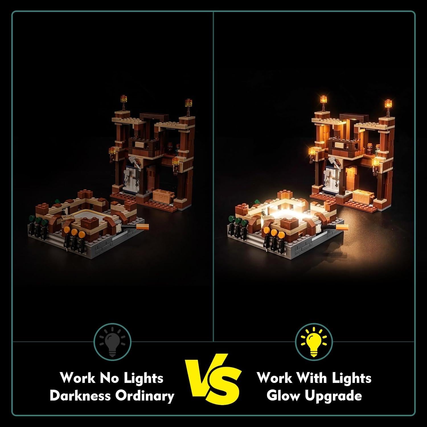 Kit de luz LED LocoLee para LEGO 21272 Mansión en el bosque