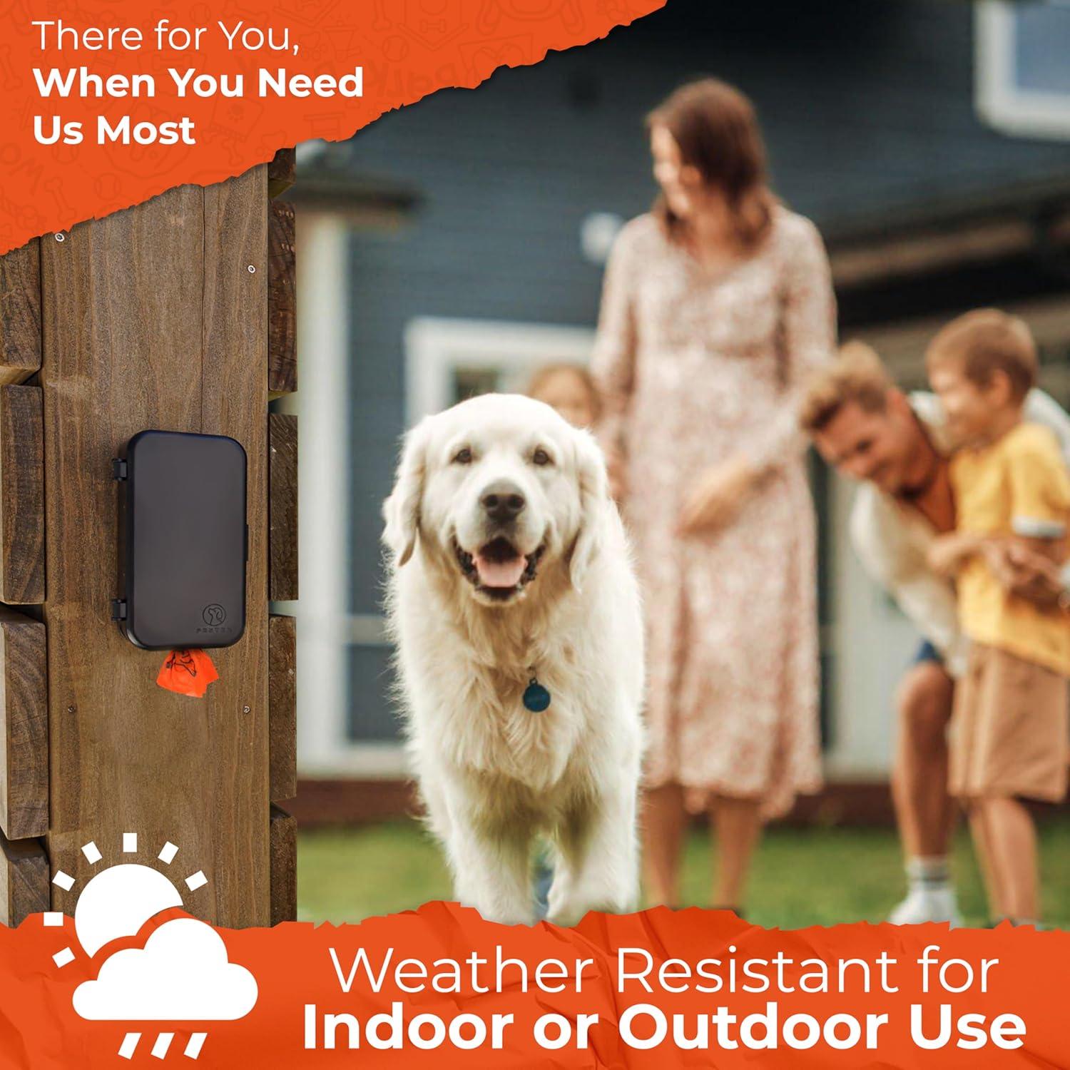 Dispensador de Bolsas de Excremento Pexter Negro - Montaje en Pared