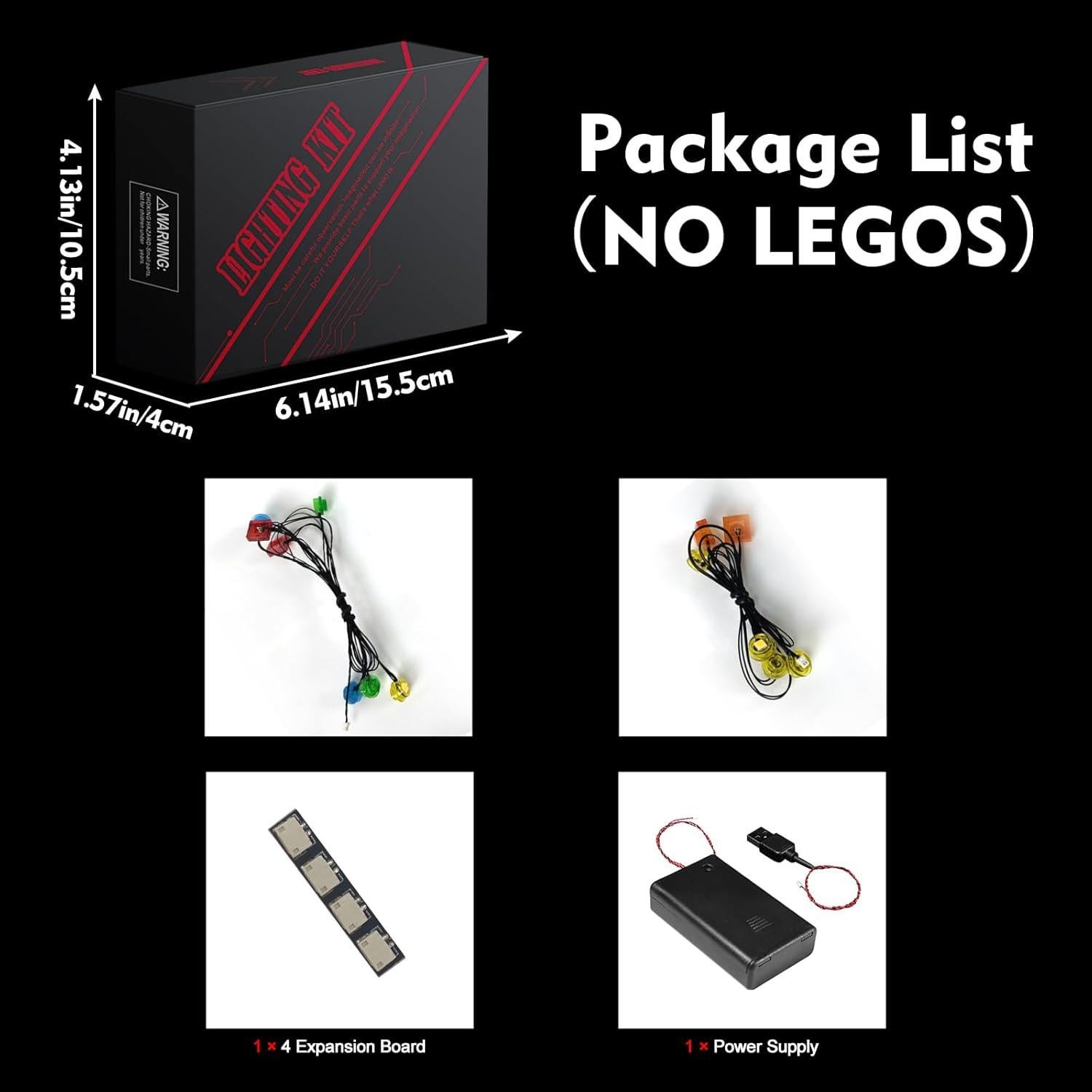 Kit de Iluminación LED Brickshining para Lego El Fuerte del Lobo 21261