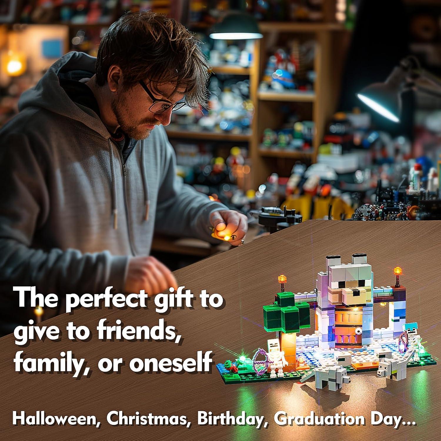 Kit de Iluminación LED Brickshining para Lego El Fuerte del Lobo 21261