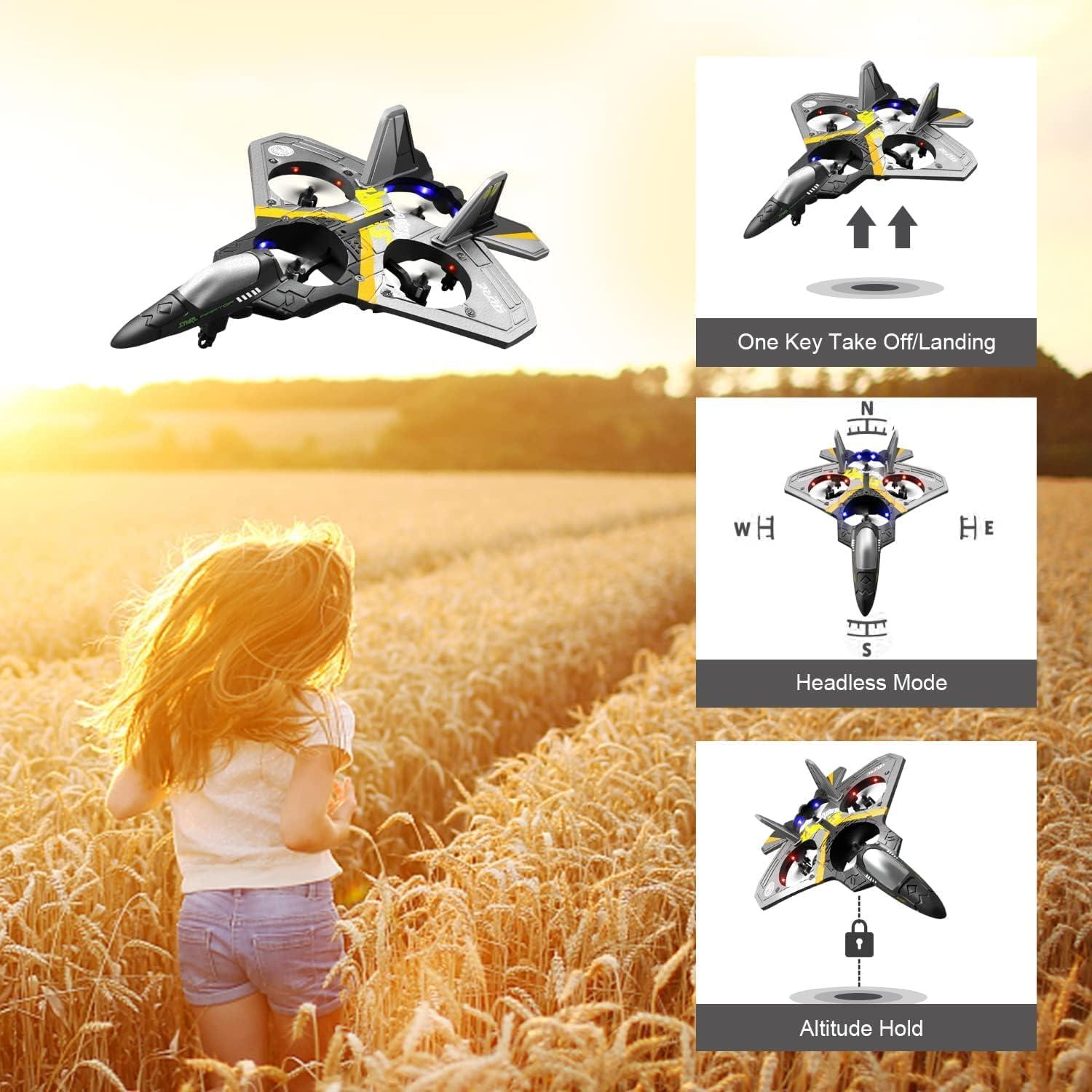 Avión RC AKARGOL V17 - Jet de Combate 4 Canales con 2 Baterías