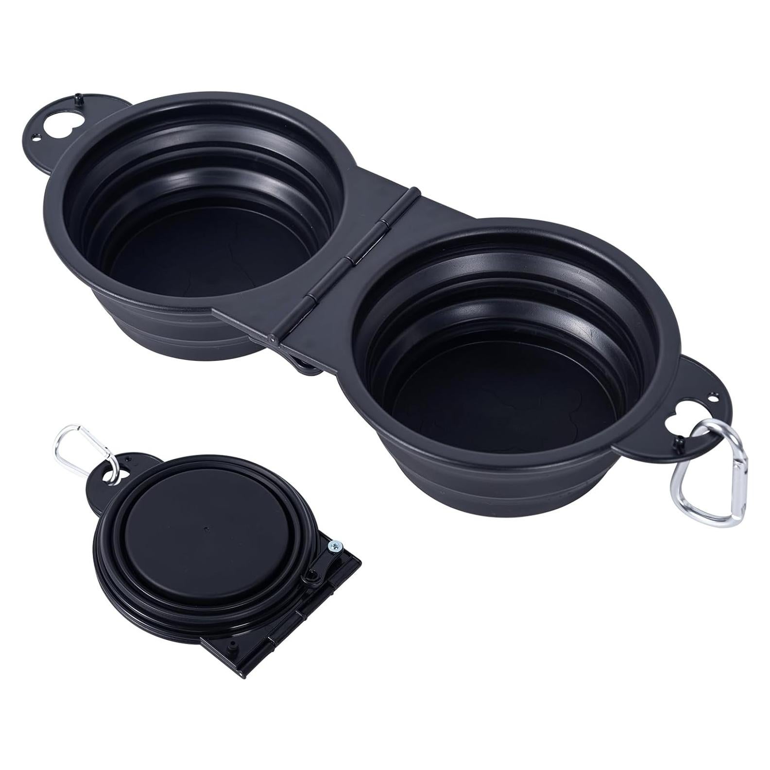 Cuencos Plegables para Perros SLSON Doble Reforzado 0.39L