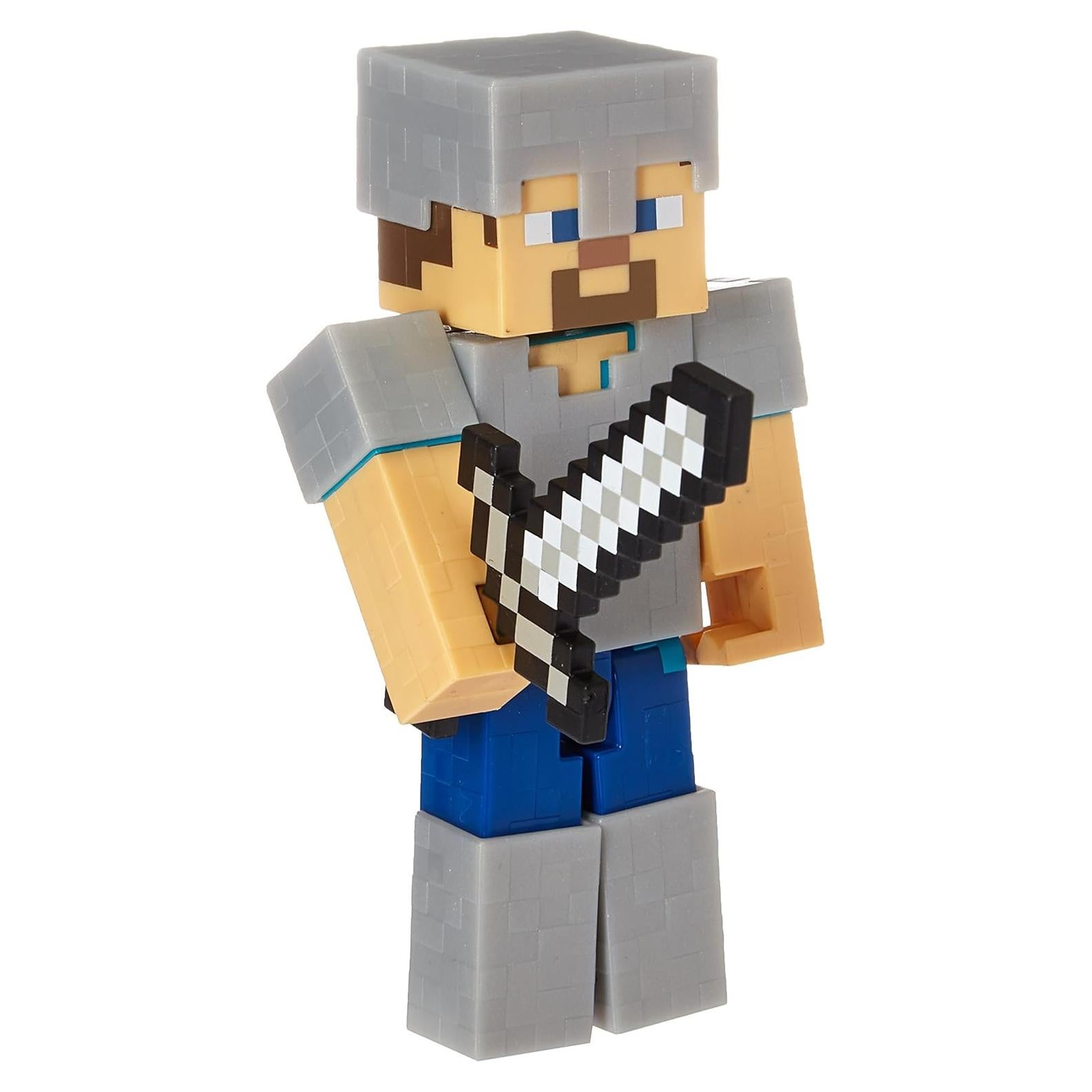 Figura articulada Minecraft Mattel 12.7 cm modo supervivencia
