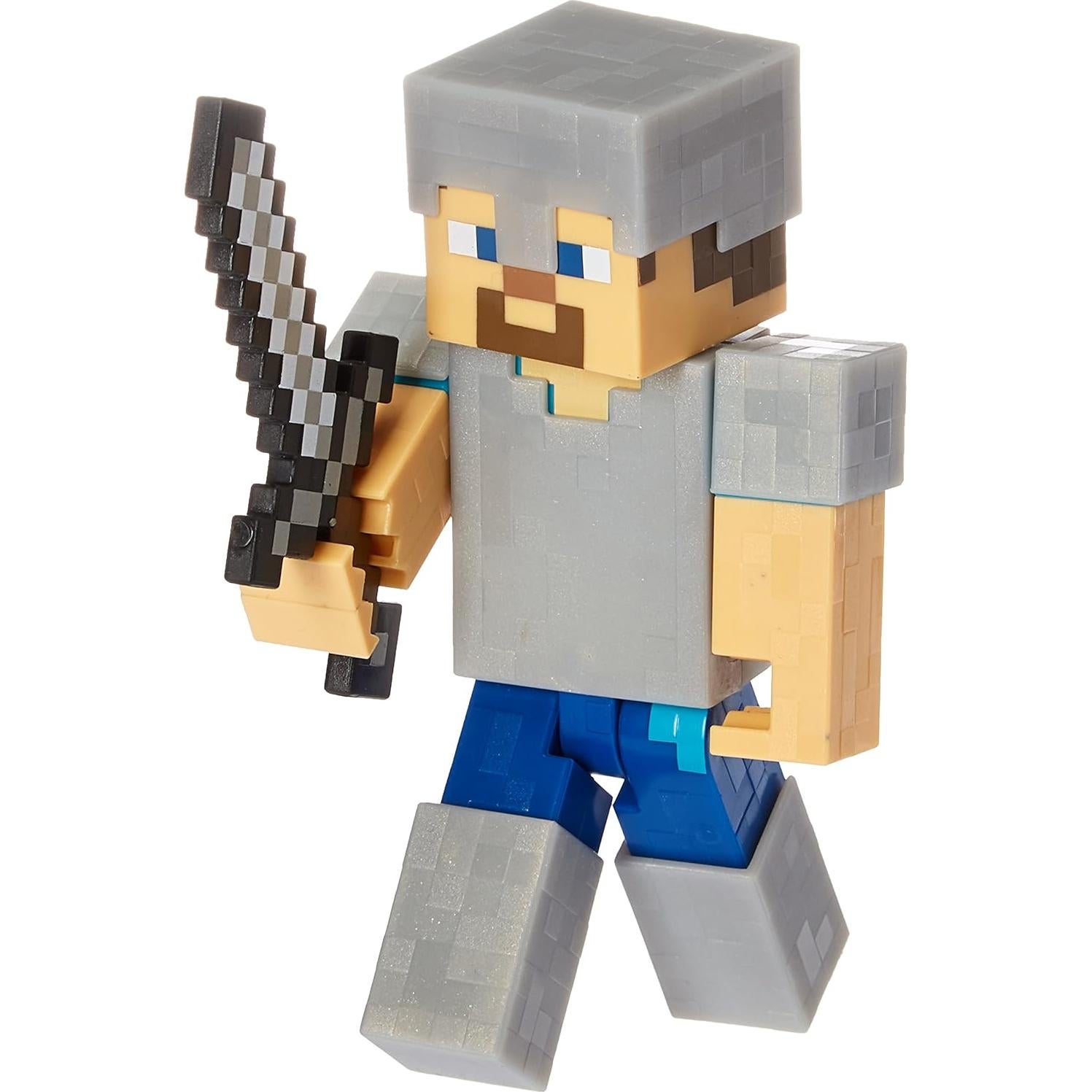 Figura articulada Minecraft Mattel 12.7 cm modo supervivencia