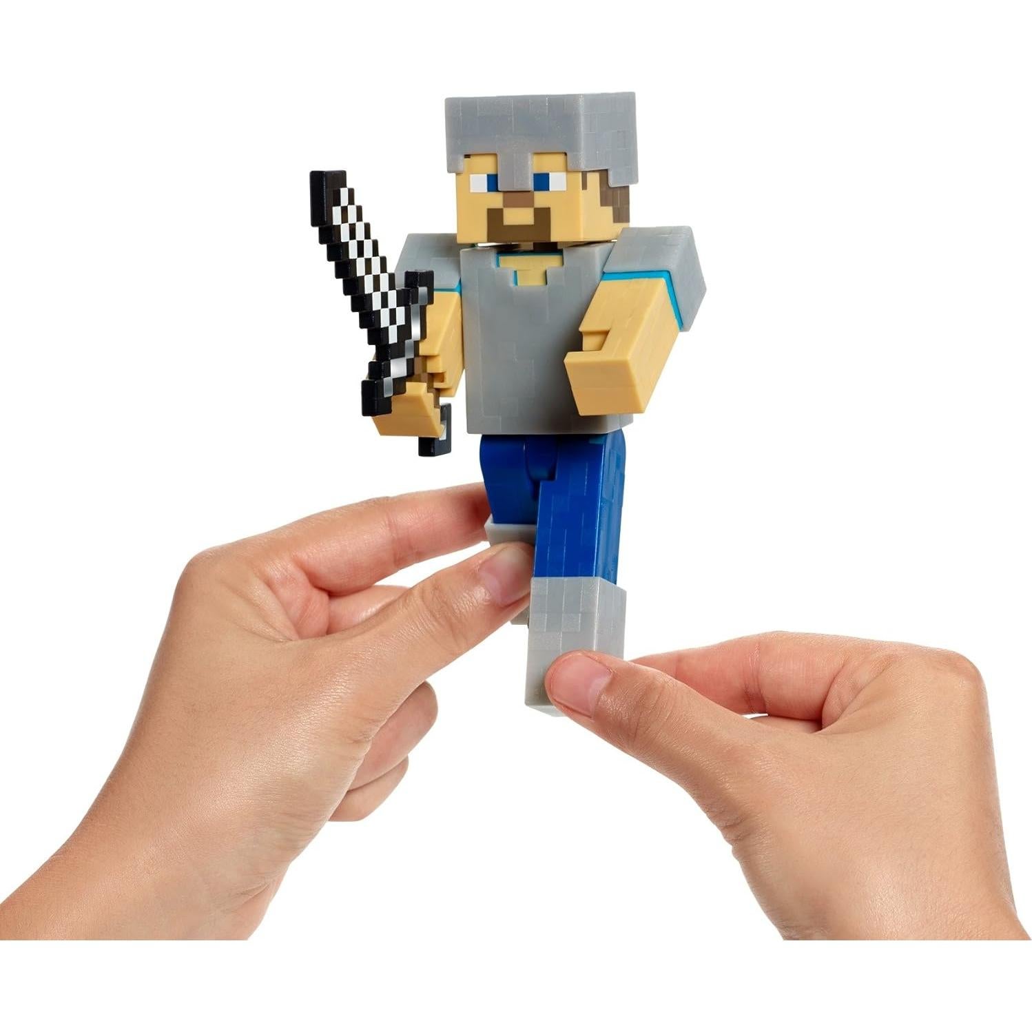 Figura articulada Minecraft Mattel 12.7 cm modo supervivencia