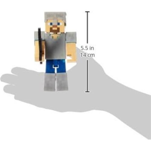 Figura articulada Minecraft Mattel 12.7 cm modo supervivencia
