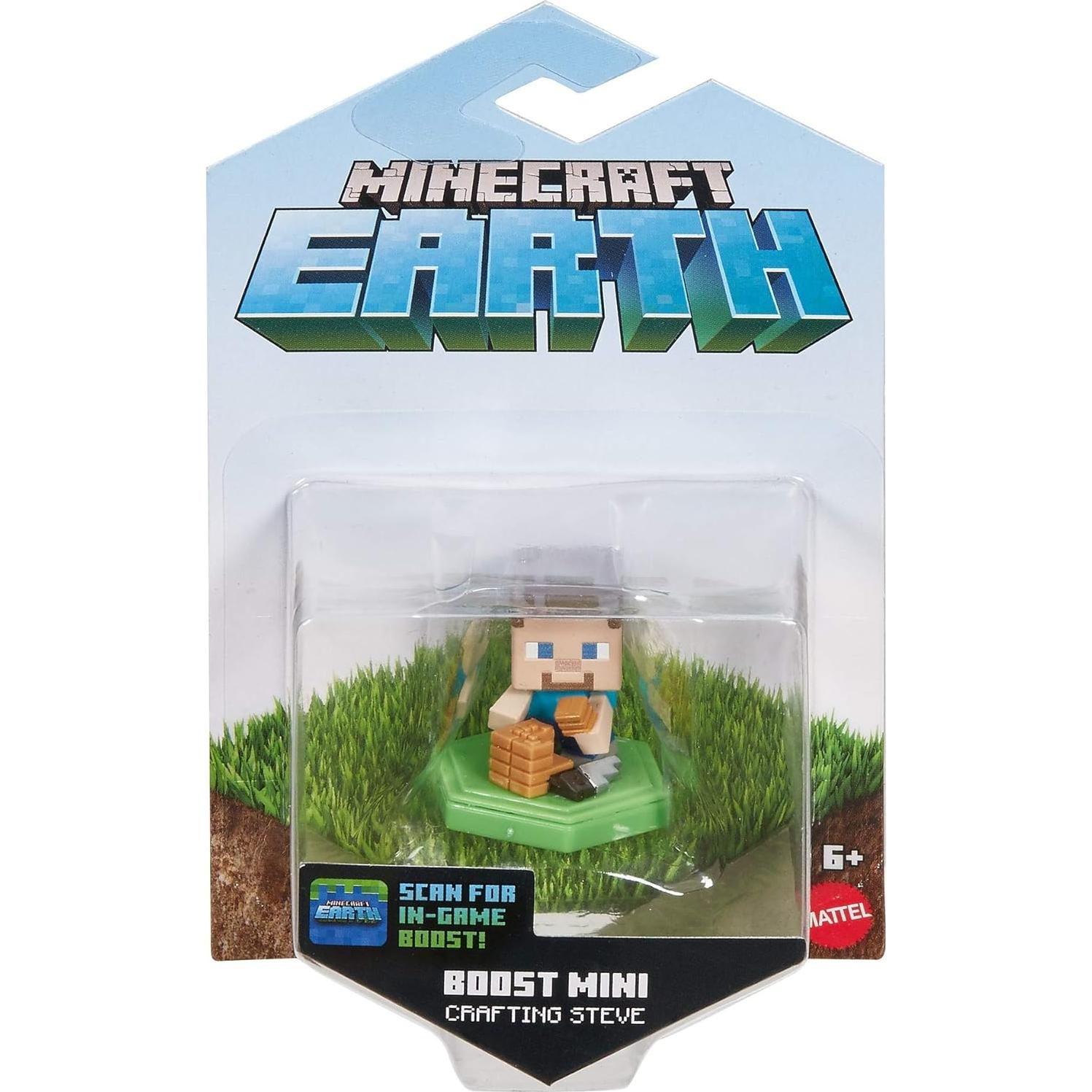 Figura Mini Steve de Minecraft Earth Boost Oficial 3.18 cm