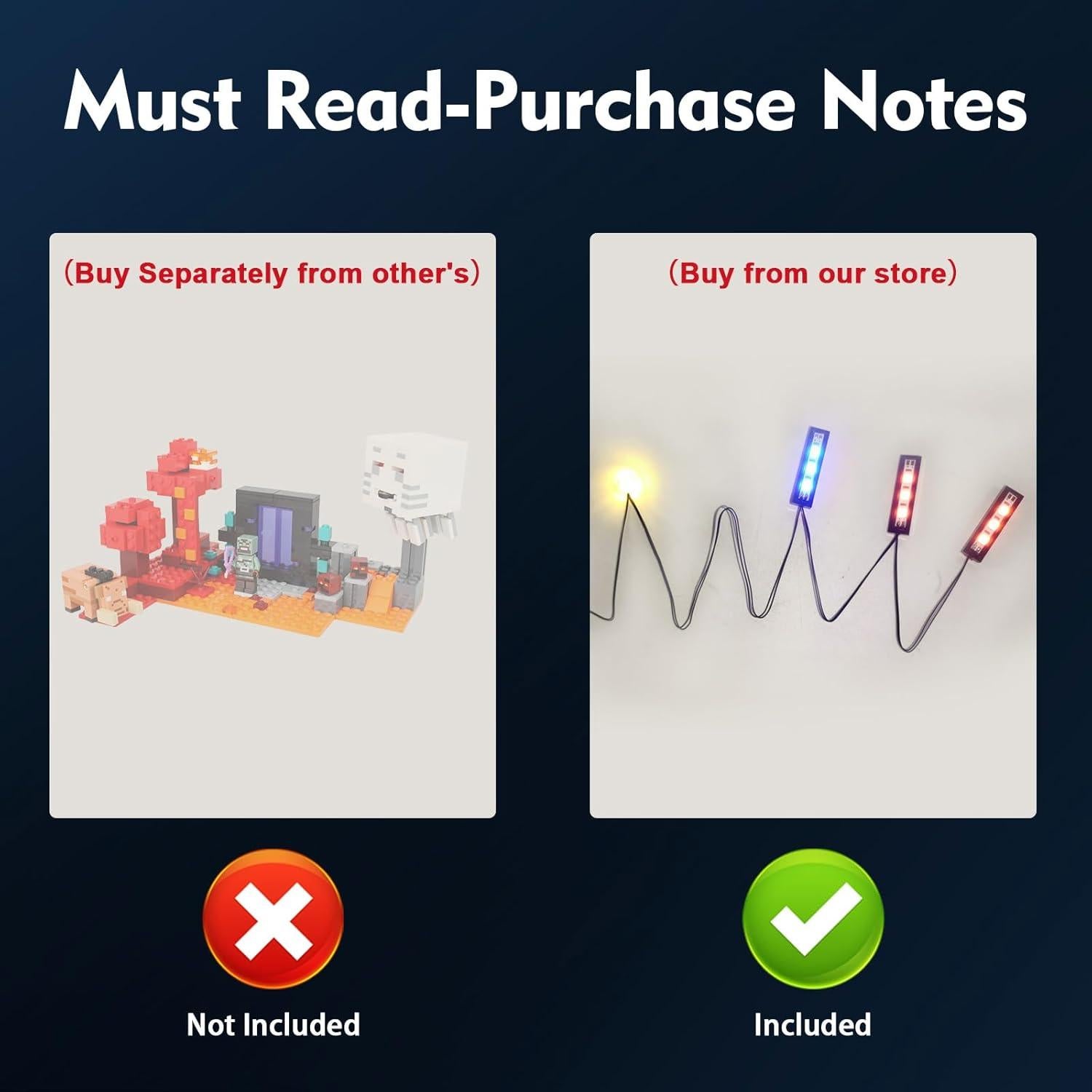 Kit de Luz BrickBling para Lego 21255 Portal del Inframundo