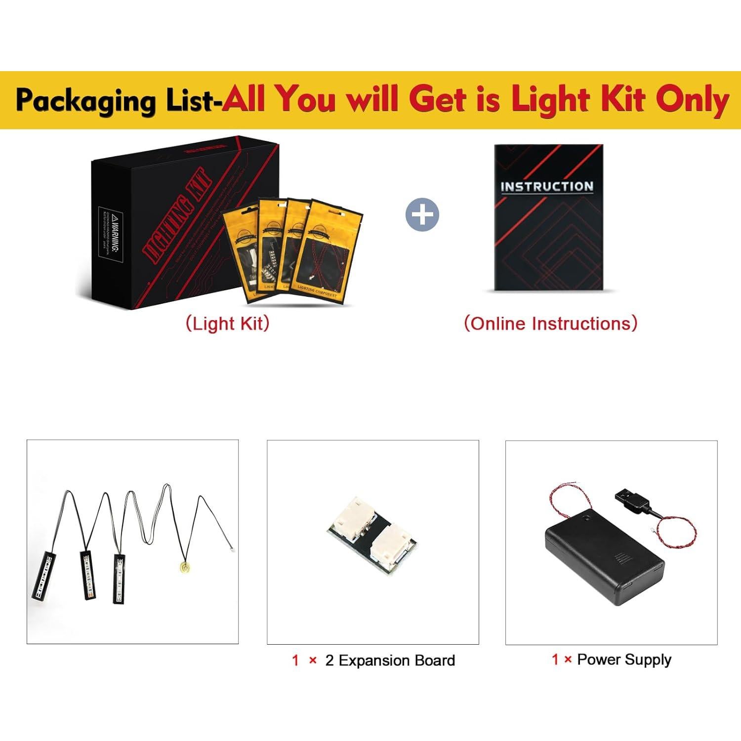 Kit de Luz BrickBling para Lego 21255 Portal del Inframundo