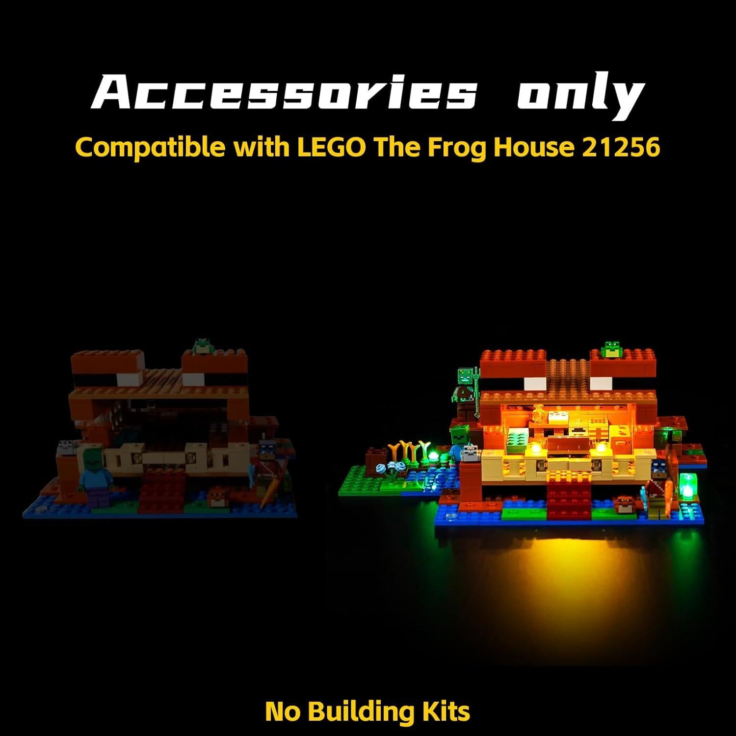 Kit de Luz LED BrickBling para Lego 21256 Casa de la Rana