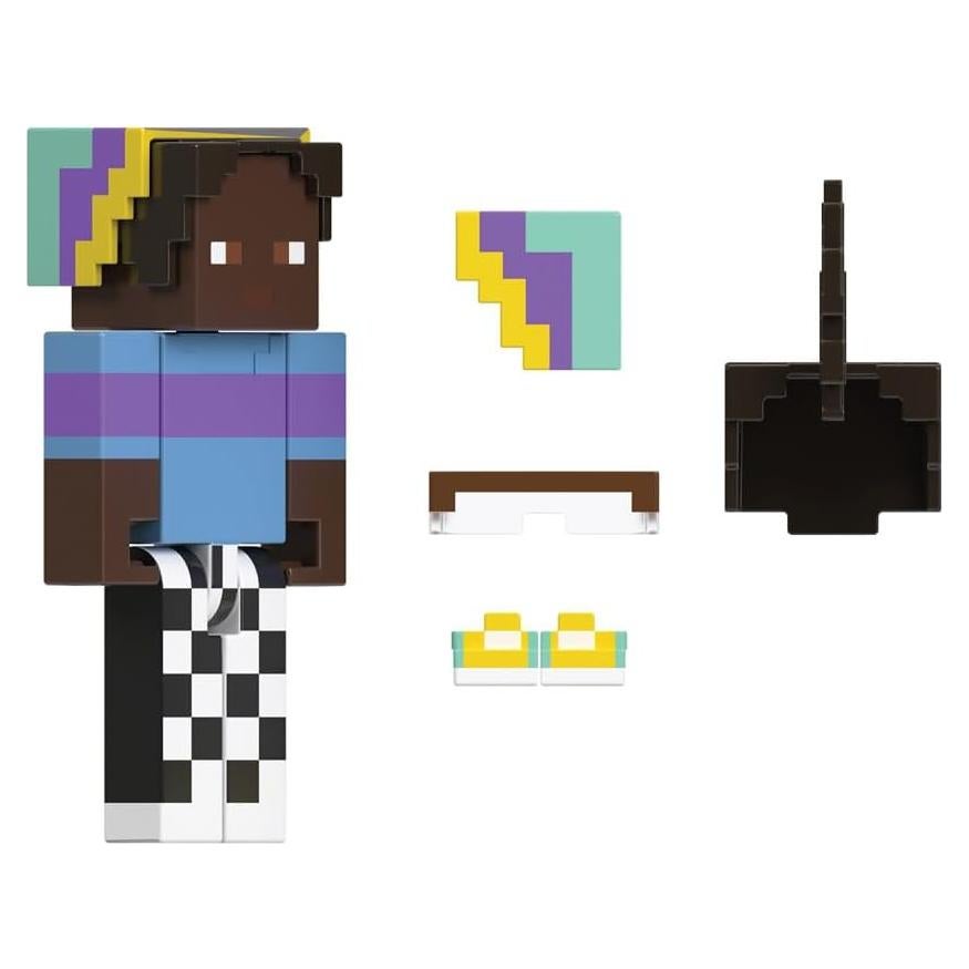 Figura de Acción Minecraft Campista Pantalones a Cuadros 8 cm