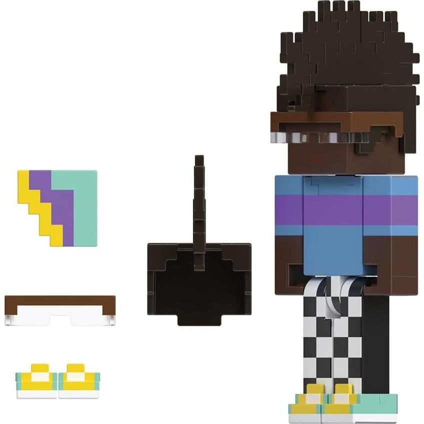 Figura de Acción Minecraft Campista Pantalones a Cuadros 8 cm