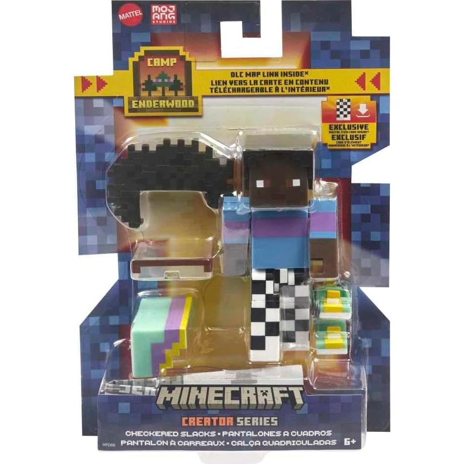 Figura de Acción Minecraft Campista Pantalones a Cuadros 8 cm