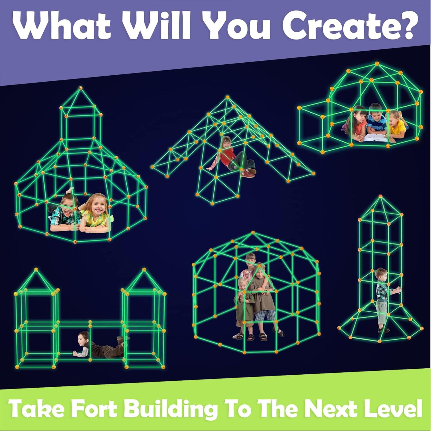 Kit de Construcción de Fortalezas Brillantes Tiny Land 130 Piezas