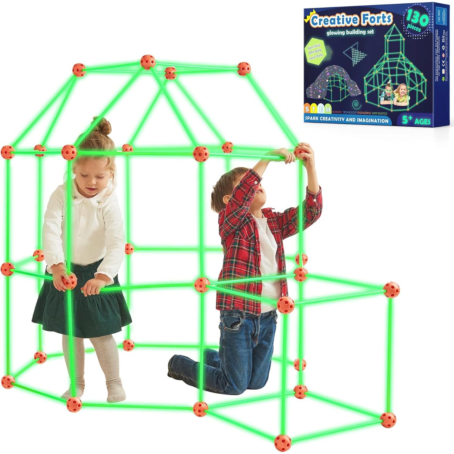 Kit de Construcción de Fortalezas Brillantes Tiny Land 130 Piezas