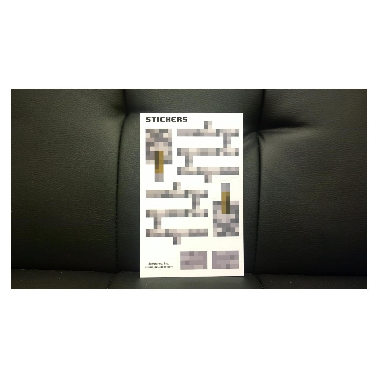 Set de Pegatinas de Palancas y Barras de Hierro Minecraft