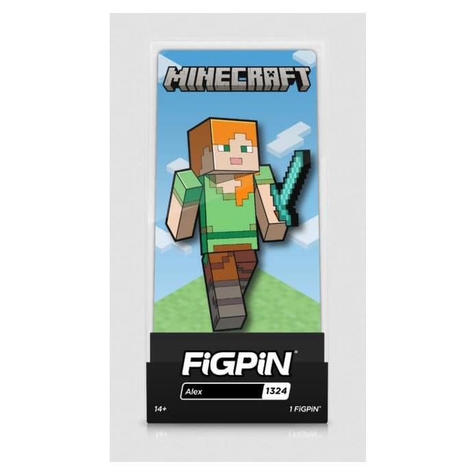 FiGPiN Minecraft Alex #1324 - Pin de Colección 7+ años