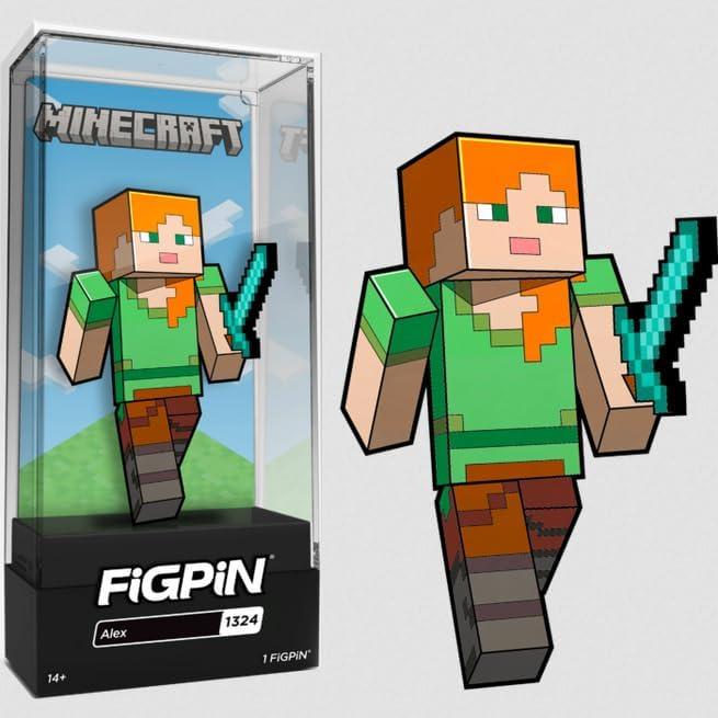 FiGPiN Minecraft Alex #1324 - Pin de Colección 7+ años