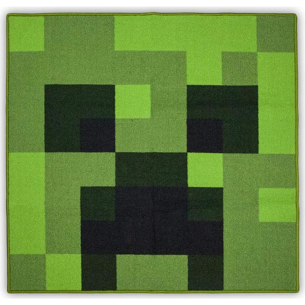 Alfombra de Área Minecraft Creeper 99x99 cm - Poliester