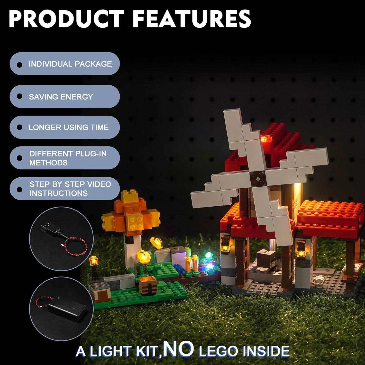 Iluminación LED BrickBling para Lego La Granja del Molino