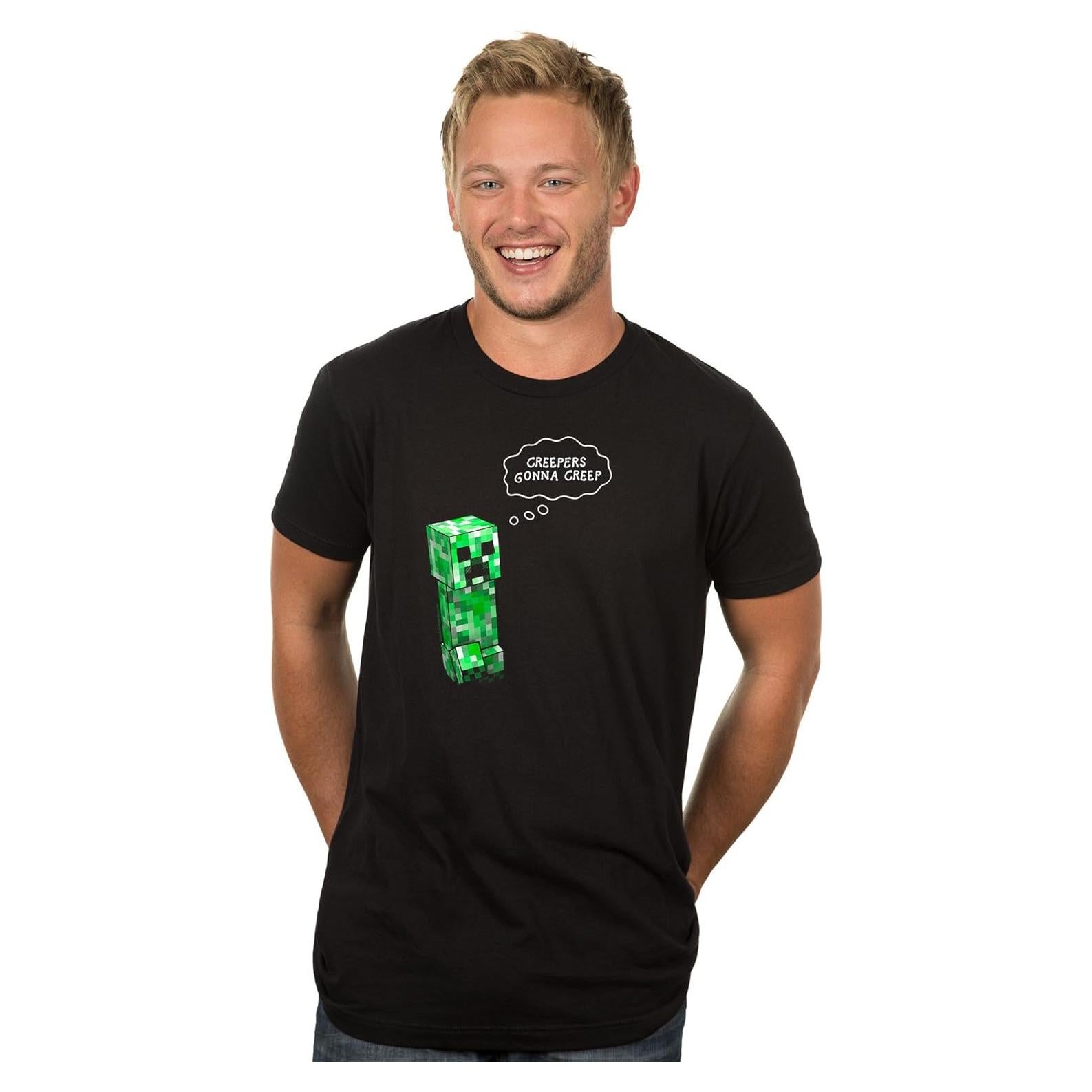 Camiseta de Manga Corta Premium Minecraft Gonna Creep S