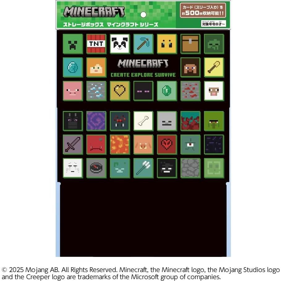 Caja de Almacenamiento de Cartas Coleccionables Minecraft