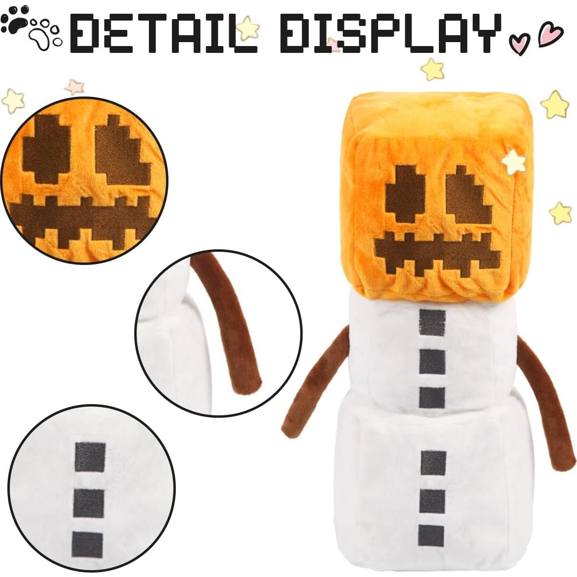 Peluche Golem de Nieve Mycraft - Juguete Suave 10 cm