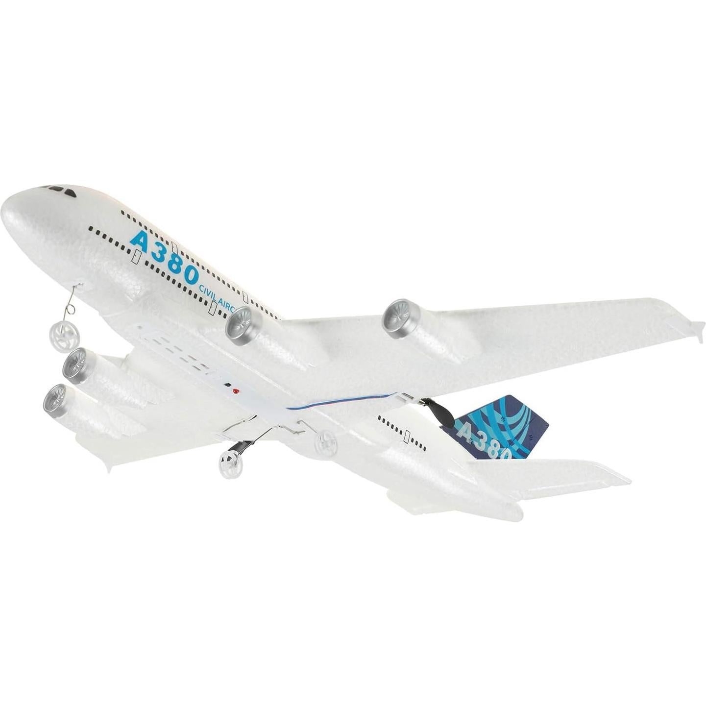 Avión RC Airbus A380 2 Canales 46 cm para Principiantes
