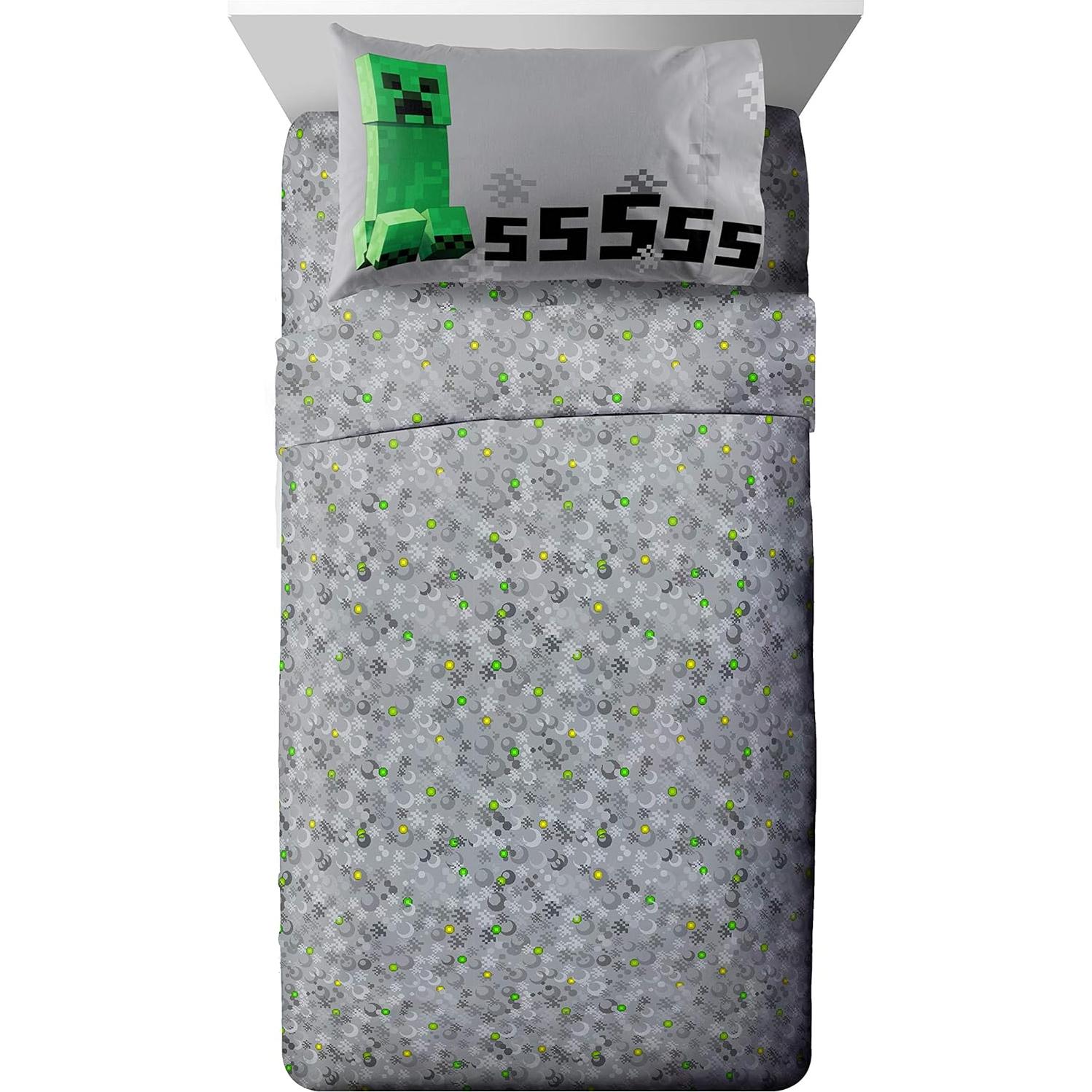 Juego de Cama Completo Minecraft Creeper Jay Franco 5 Piezas