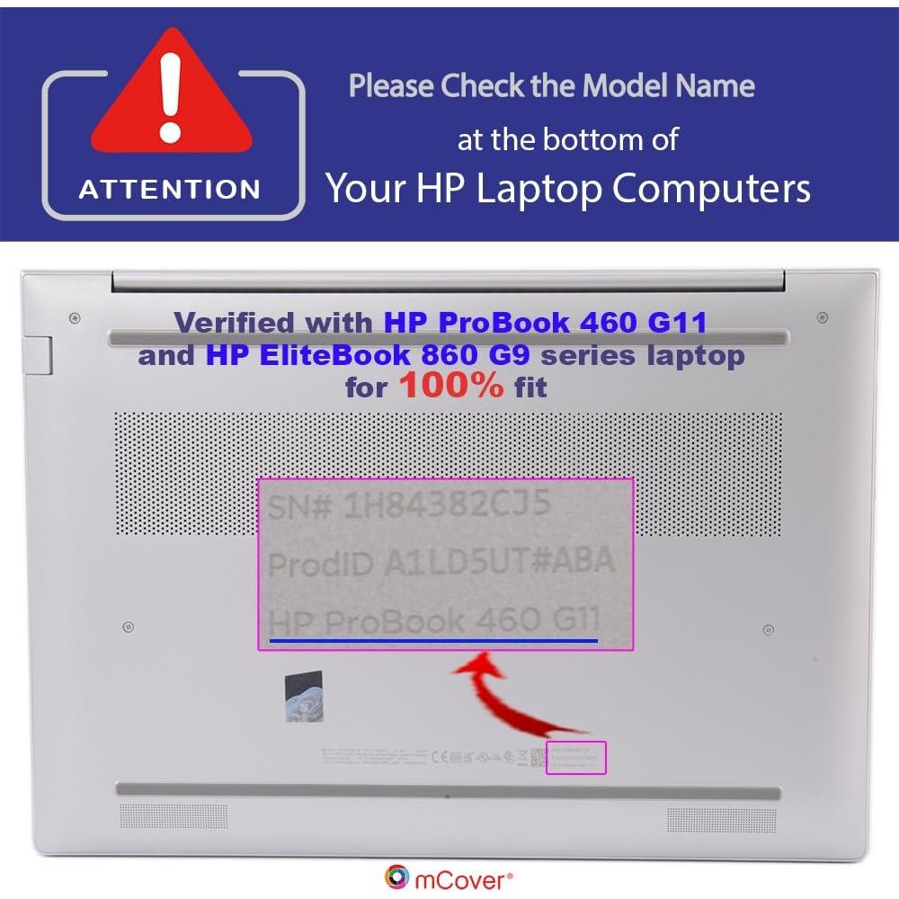 Funda mCover para HP ProBook 460 | 465 G11 y EliteBook 860 | 865 G9 G10 G11 - Aqua