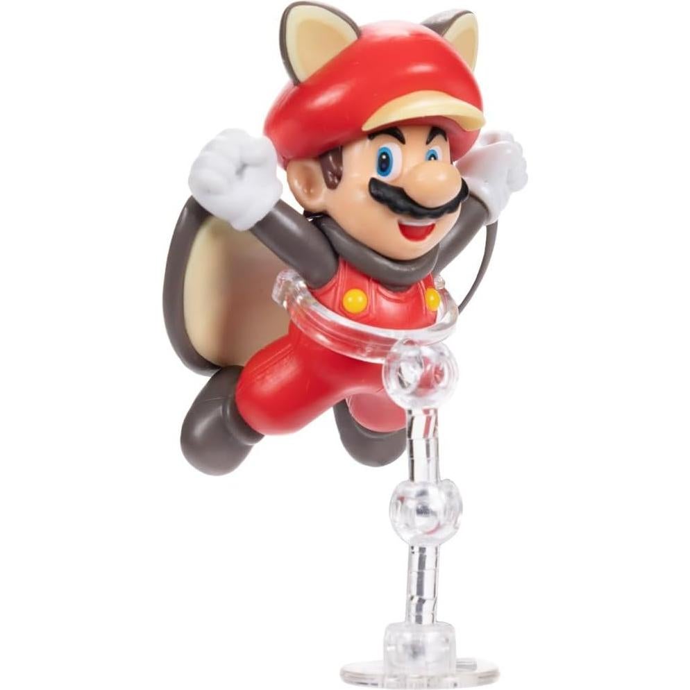 Figura Articulada Mario Ardilla Voladora 6.35 cm Nintendo