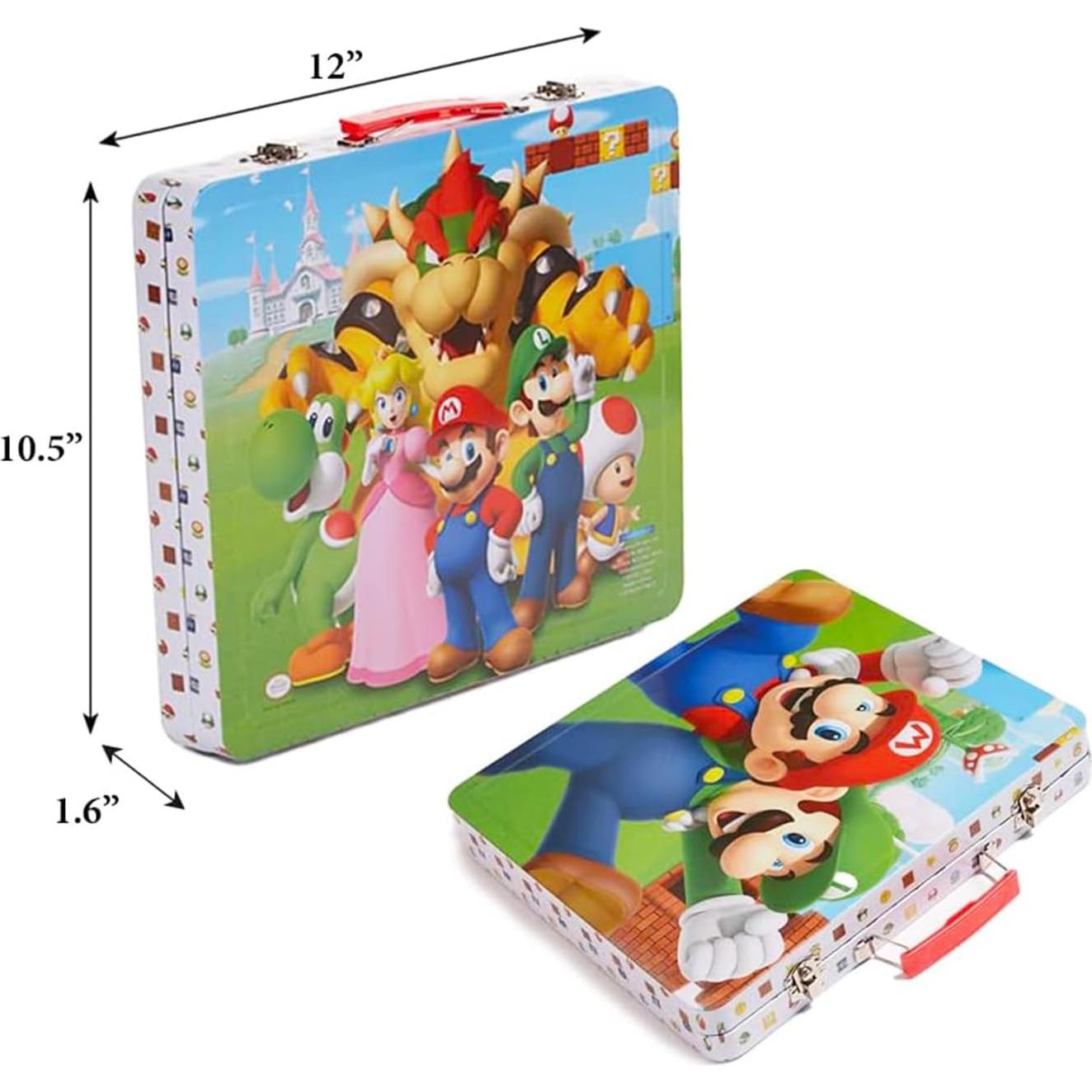 Kit de Colorear Super Mario - 30 Hojas, Marcadores y Stickers