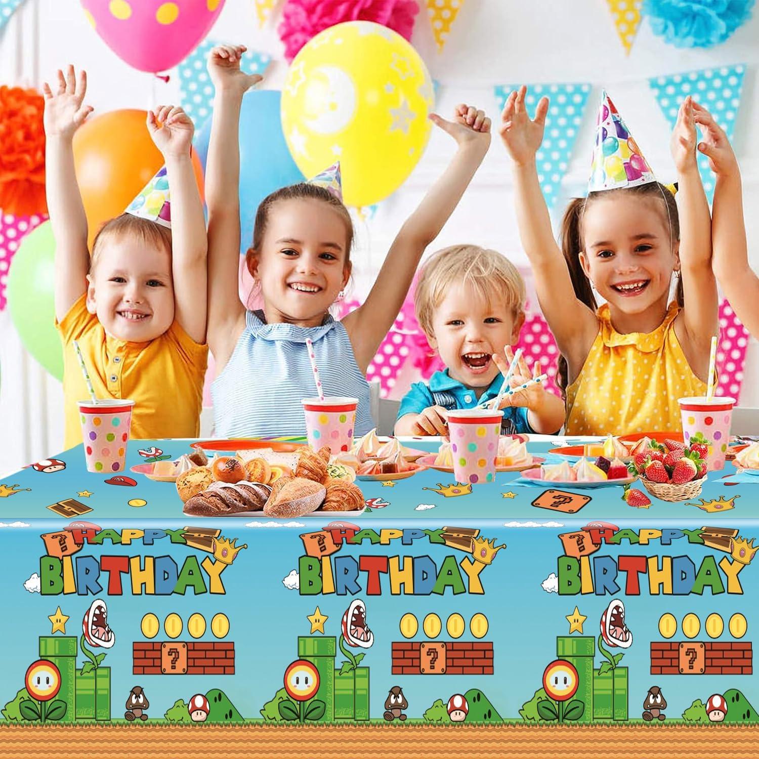 Manteles de Fiesta Super Mario USERTEN 2 Pcs 137x274 cm