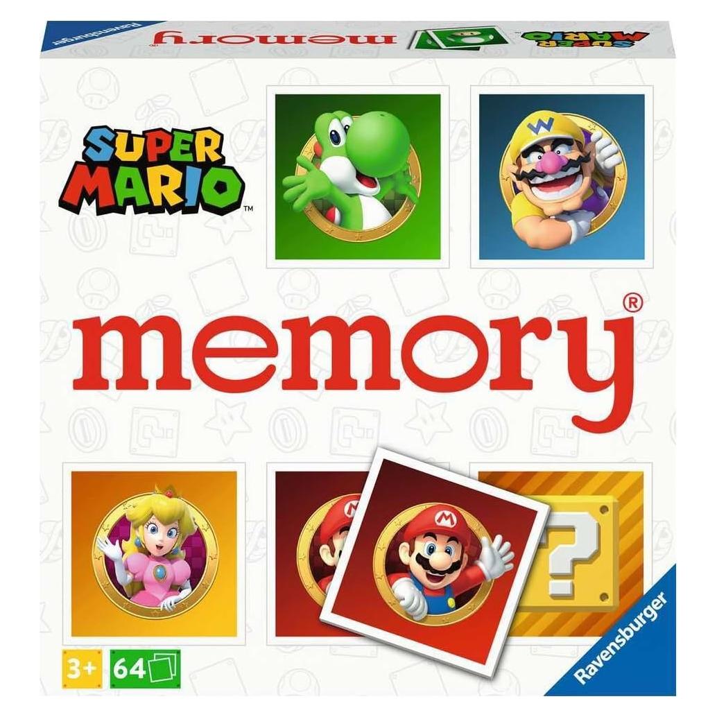 Juego de Memoria Super Mario Ravensburger - 64 Cartas para Niños 3+