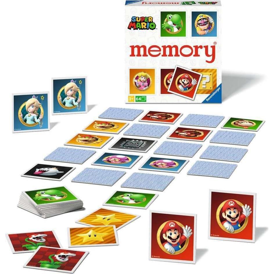 Juego de Memoria Super Mario Ravensburger - 64 Cartas para Niños 3+