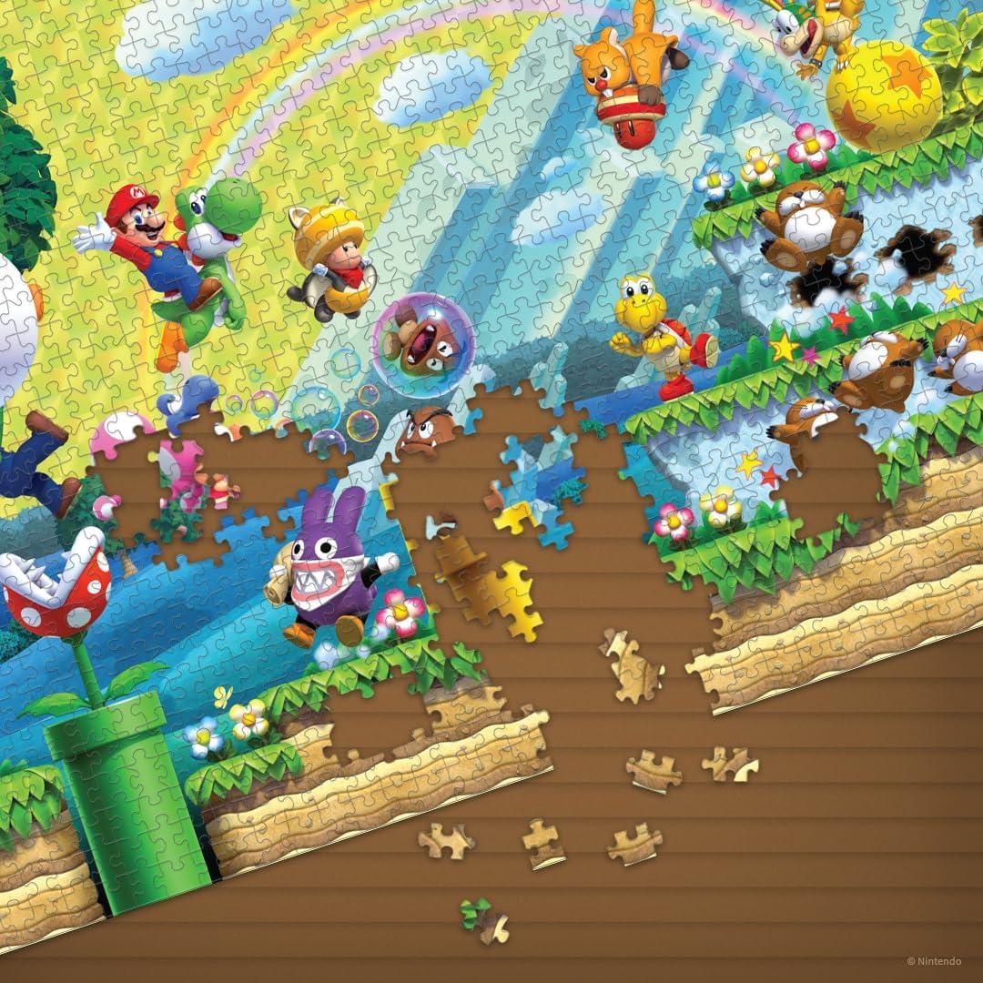Rompecabezas Super Mario Caos y Diversión 1000 Piezas 48x69 cm