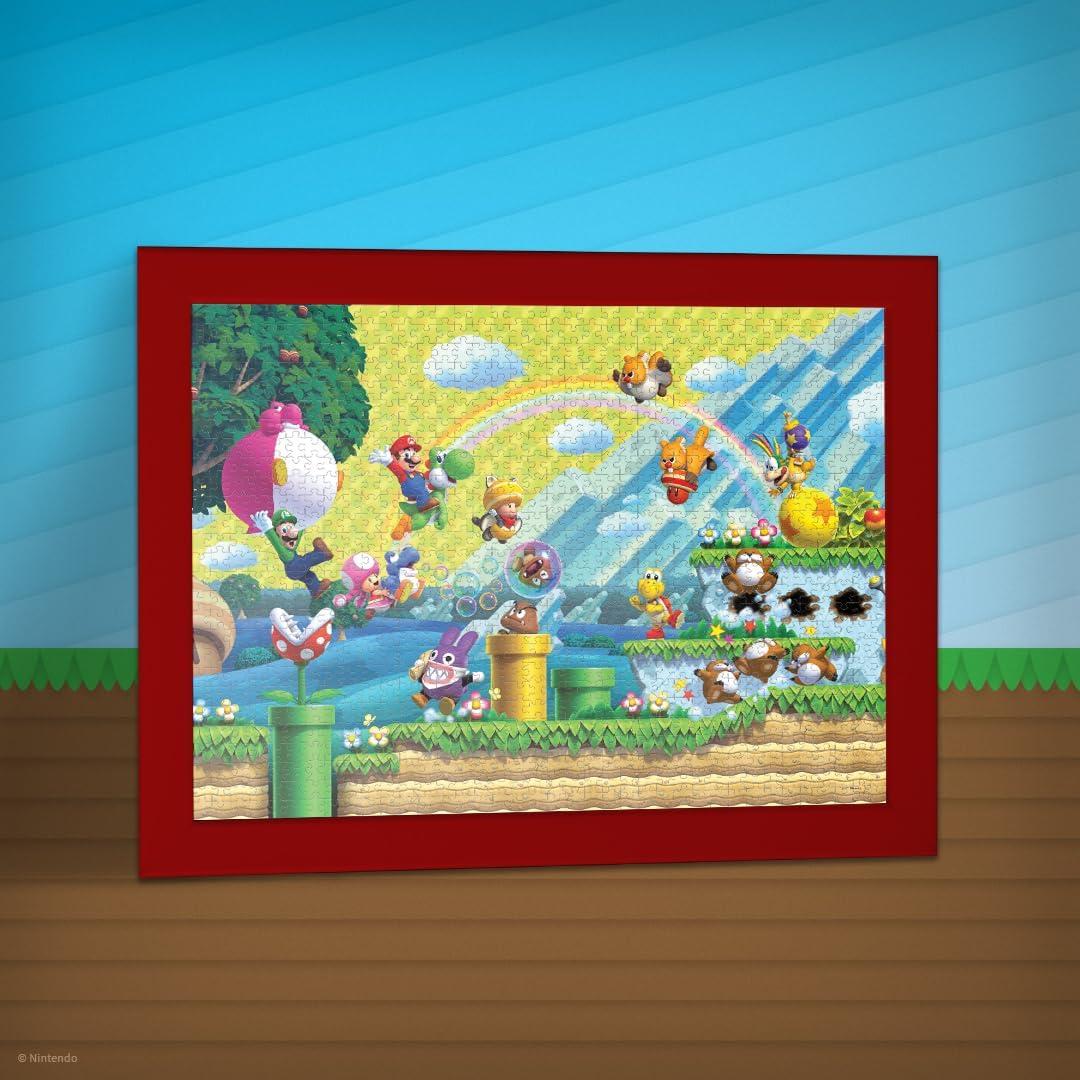 Rompecabezas Super Mario Caos y Diversión 1000 Piezas 48x69 cm