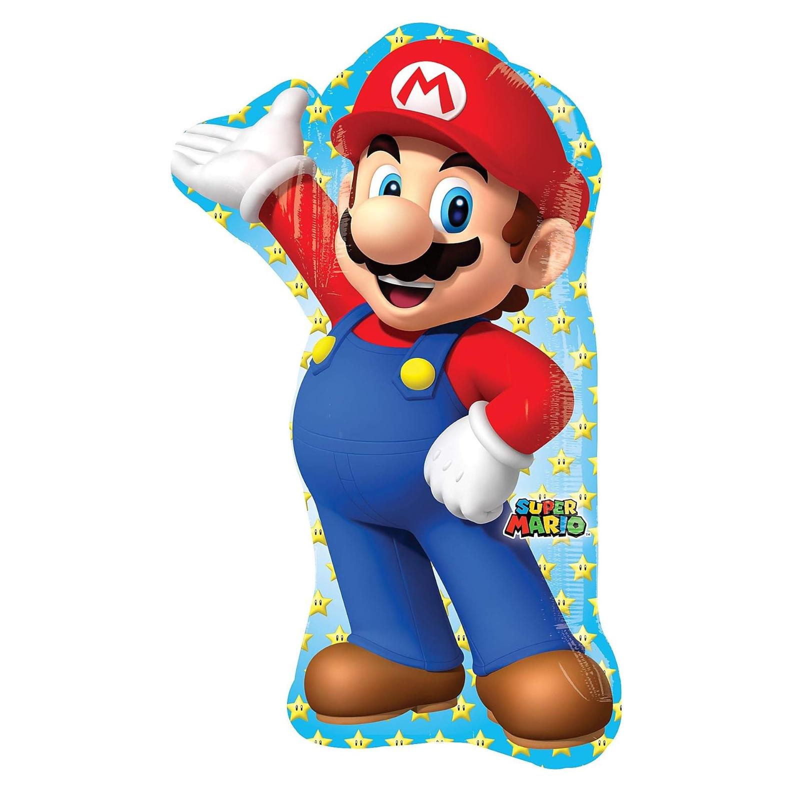 Globo de papel de aluminio Mario Bros Amscan 83.82 cm