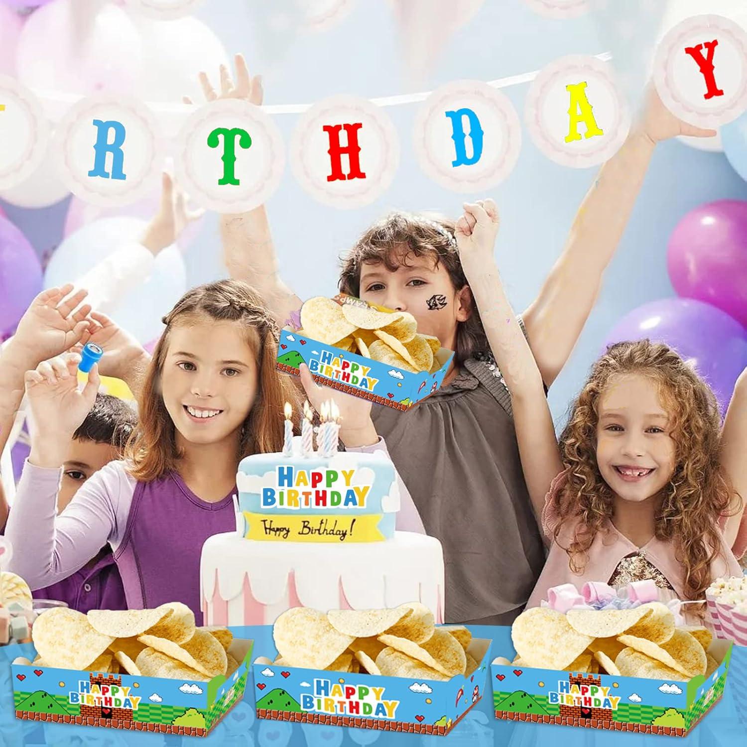 24 Bandejas de Papel Desechables Super Brother para Snacks