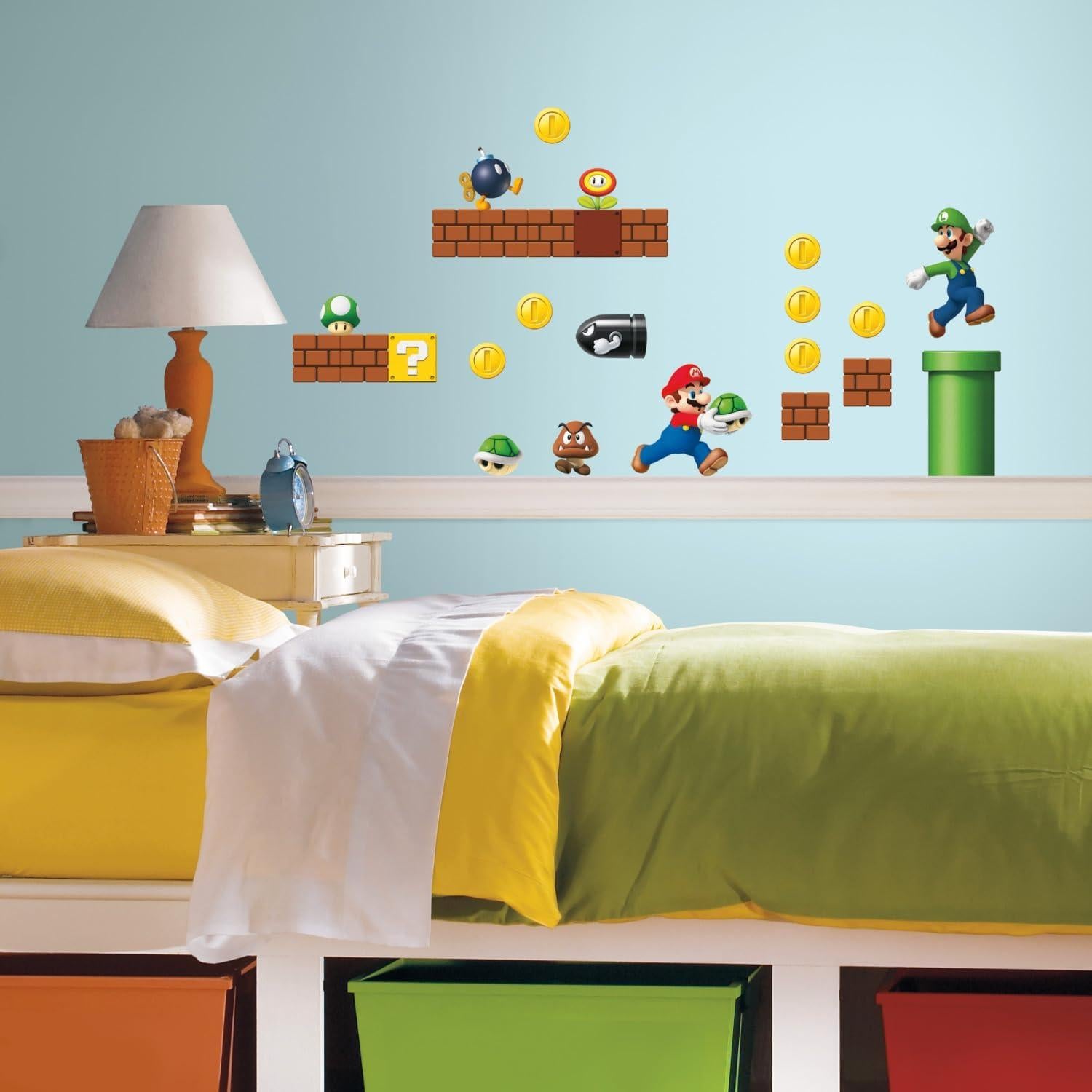 Calcomanías de Pared RoomMates Super Mario Bros 45 Piezas