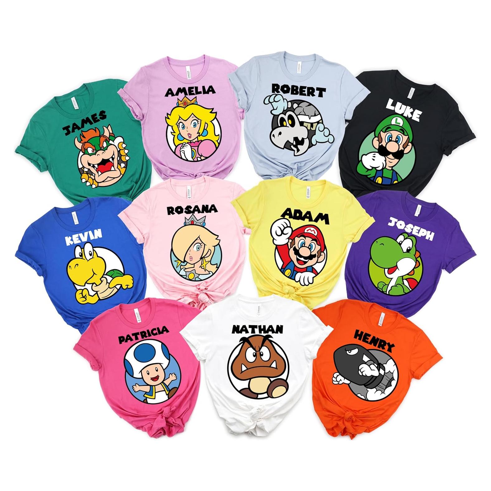 Camiseta Personalizada Super Familia Unisex Adulto - Varios Colores