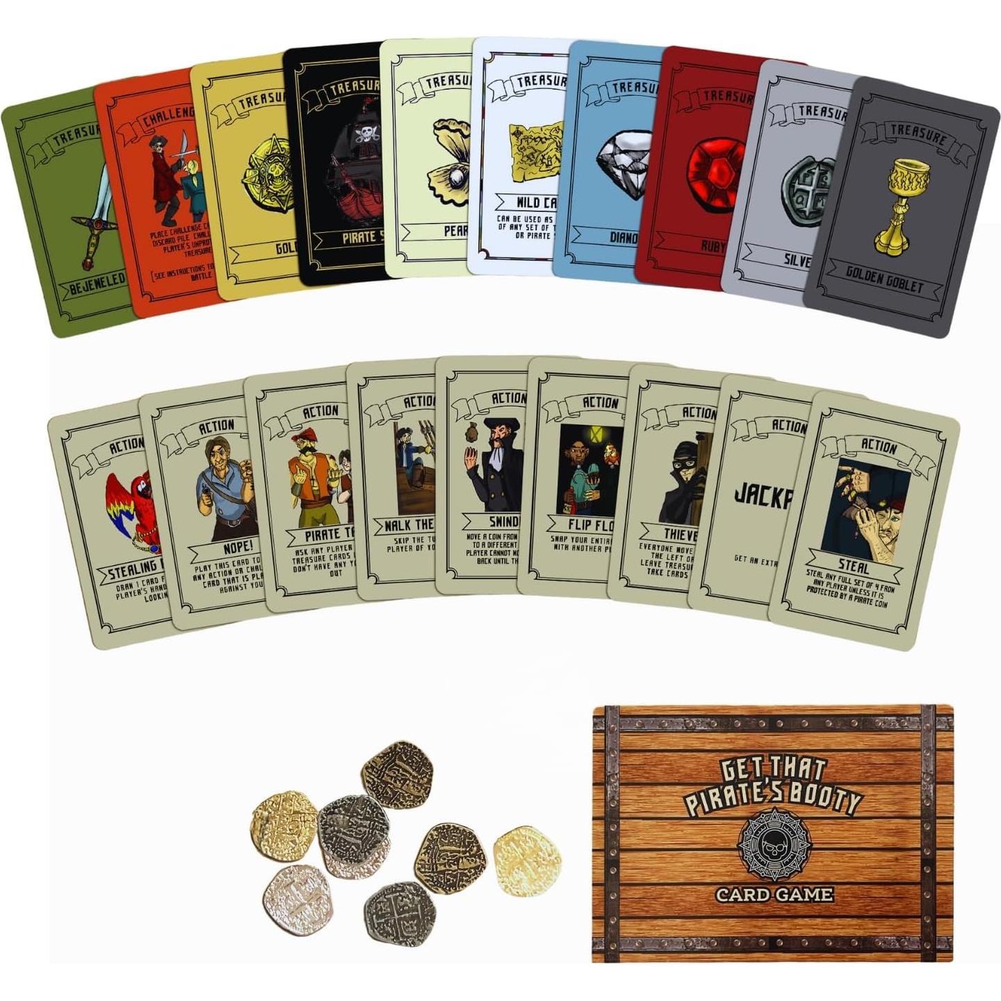 Juego de Cartas Botín del Pirata BA Games para 2-6 Jugadores