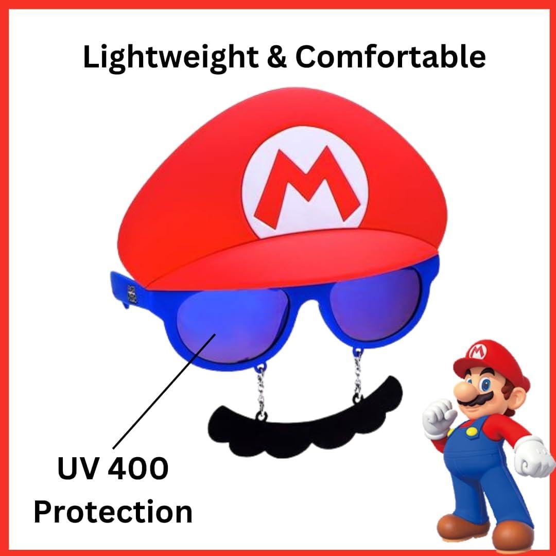 Gafas de sol Sun-Staches Super Mario 5 Pack - Disfraz grupal