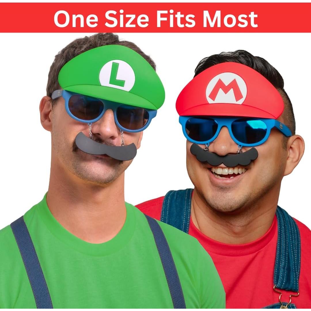 Gafas de sol Sun-Staches Super Mario 5 Pack - Disfraz grupal