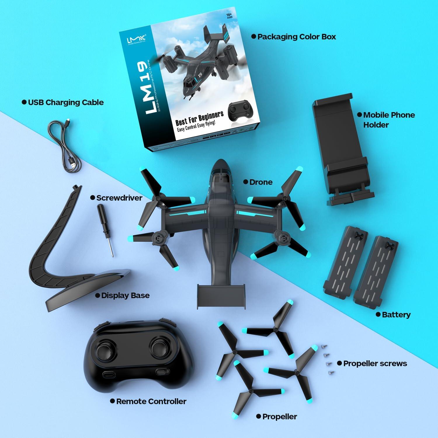 Drone LMRC LM19-A con cámara HD y 2 baterías